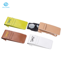 Étui à lunettes élégant en cuir souple, étui à lunettes optiques, logo personnalisé, boîte à lunettes de soleil, emballage portable pour lunettes de femme