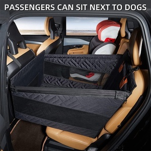 Siège de voiture pour animaux de compagnie imperméable et facile à nettoyer avec fenêtre en maille respirante, lit de transport pour <span class=keywords><strong>chien</strong></span> pour siège <span class=keywords><strong>avant</strong></span> et arrière - Product Image 3