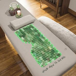 Máscara Facial de Aventurina <span class=keywords><strong>Verde</strong></span> y Cuarzo Rosa 100% Natural HONGYU, Herramienta para el Cuidado Facial, Reafirmante y Tensor de la Piel, Uso Comercial y Doméstico, Enchufe Estadounidense - Product Image 1