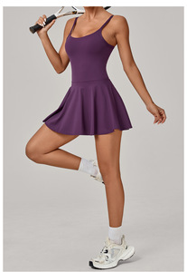 批发热卖一体式网球高尔夫礼服套装泡菜运动服装 - Product Image 4