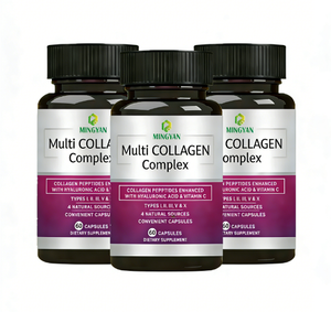 Complément alimentaire en bonbons gélifiés multi-collagène OEM/ODM, types I/II/III/V/X, acide hyaluronique, vitamine C, soutien pour la peau, les cheveux, les ongles et les articulations - Product Image 5
