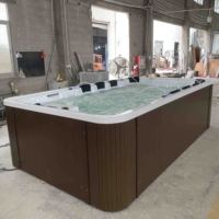 Grande baignoire de Massage spa extérieur bain à remous pour 10 personnes avec bain chauffant thermostatique