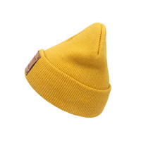 Chapeaux pour Enfants Mode, Bonnet Bébé Hiver en Cuir, Bonnet Tricoté pour Tout-Petits, Casquette pour Filles, Garçons et Accessoires pour Bébés