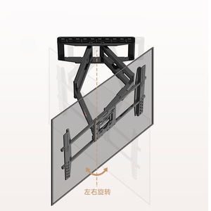 NB NEW SP5 Heavy Duty <span class=keywords><strong>TV</strong></span> Wall Mount <span class=keywords><strong>Double</strong></span> Arms Articulating Swivel <span class=keywords><strong>TV</strong></span> Wall Bracket for Most 75-110 inch LED LCD OLED <span class=keywords><strong>TV</strong></span> - Product Image 2