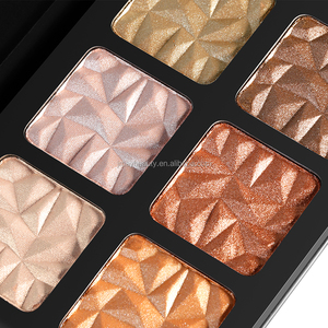 Resaltador de 6 colores, polvo prensado, <span class=keywords><strong>maquillaje</strong></span> facial vegano, <span class=keywords><strong>bronceador</strong></span> corporal, haga su logotipo, Etiqueta Privada, paleta de resaltador, logotipo personalizado - Product Image 4