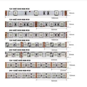 ไฟแถบ LED RGB 12V DC SMD 5050 ชิป Epistar IP20 สำหรับใช้งานโฆษณาในอาคาร รับประกัน 3 ปี - Product Image 2