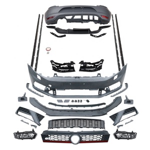 Kit Paraurti Anteriore e Posteriore per <span class=keywords><strong>Volkswagen</strong></span> Polo 2010-2018, Aggiornamento in Plastica PP con Nuovi Fermagli di Fissaggio per MK5 GTI - Product Image 1
