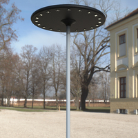 Lampe solaire à LED haute puissance imperméable pour extérieur, mât haut de 8 à 15 m pour terrain de football, parkings, place, grande intersection