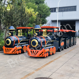 Tren de parque de atracciones de alta calidad más vendido, tren sin rieles, Tren Eléctrico, equipo de parque infantil al aire libre, paseos de diversión - Product Image 4