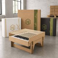 JIAHUI Bulk OEM Custom Wegwerp BBQ Grill Privé Logo Bedrukking Biologisch afbreekbare Bamboe Papier Houtskool Grill MOQ 5000