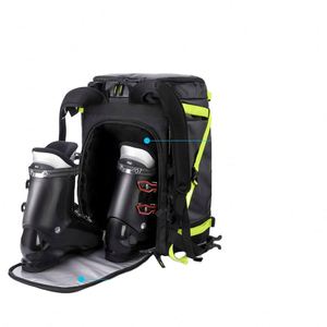Sac de transport pour bottes de ski et bottes de snowboard personnalisées, fabriqué en usine BSCI, avec fond extérieur imperméable, pour hommes et femmes, idéal pour les voyages. - Product Image 4