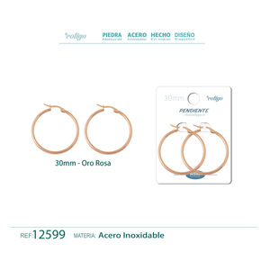 Pendientes de Botón Geométricos Vintage de Titanio Cotigo de 30 mm, Acero Rosa con Diamante y Perla, Chapados en Oro, Modelo 12599 para Bodas y Fiestas - Product Image 1