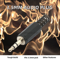 Connecteur Jack Mâle Stéréo 3,5 mm 3 Broches pour Écouteurs, Casques et Amplificateurs Audio - Catégorie de Produit : Connecteurs