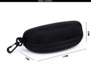 バルクEvaレザーサングラスケースブラックジップ眼鏡ハードケースジッパー付き眼鏡ケース + ケース - Product Image 6