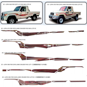 Calcomanías para coche pegatinas de vinilo para carrocería de coche <span class=keywords><strong>4x4</strong></span> para coche Toyota hilux 2002 - Product Image 2