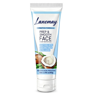 Crème dépilatoire visage en gros, formule sensible, lait de coco, collagène, douce, pour le dessus des lèvres et le <span class=keywords><strong>menton</strong></span>, 60g - Product Image 5