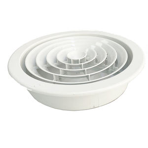 Salida de válvula de disco de aire acondicionado redonda ajustable, precio de fábrica, cubiertas de ventilación de aire Hvac y piezas de sistemas HVAC Tuyere - Product Image 1