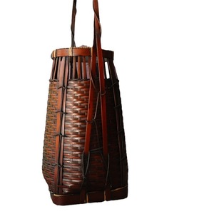 Handmade Bamboo Woven Flower Basket Decorative Vase Chinese Craft Bamboo Product Floral Home Decor - Product Image 5