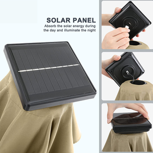 Energia solare LED a sbalzo parasole in alluminio spiaggia Patio giardino ombrellone esterno Sombrilla De <span class=keywords><strong>Playa</strong></span> con base stabile - Product Image 5