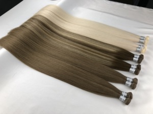 Extensiones de Cabello Humano Virgen Natural de Alta Calidad, Grado Ruso 12A, Tejido a Máquina Brasileño, 100% Remy Puro - Product Image 5