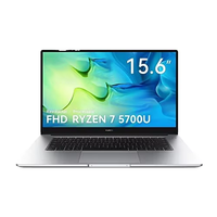 Ultrabook AMD RYZEN 7 5700U RAM 16GB SSD 512GB Layar IPS 15.6 inci Laptop Keyboard Inggris Laptop Pribadi untuk Rumah