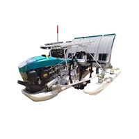 Transplanteuses de riz manuelles à manivelle, 4 rangs, espacement de 300 mm, pour plantation uniforme et espacement régulier, vente en gros OEM ODM