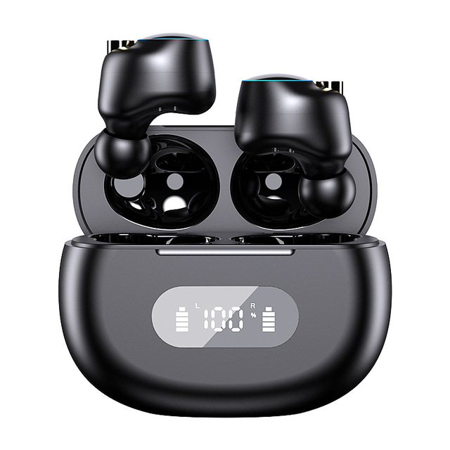 Wireless BT Earphones, Noise Reduction, Sports In-ear Style, Digital Display, Mini High-quality Sleeping Earphones