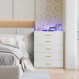 Nouveau salon coin mince grande commode commode dame moderne <span class=keywords><strong>balcon</strong></span> Design blanc armoire de <span class=keywords><strong>rangement</strong></span> en bois avec verre à led - Product Image 1
