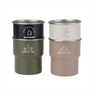 Juego de Tazas Plegables Portátiles de Acero Inoxidable 304 para Camping, Ultraligeras, para Cerveza/Café, Barbacoa y Hogar, para 1-2 Personas - Product Image 2