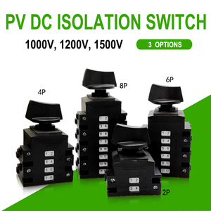 Interruptor Aislador Solar NSPV de 8 Polos, PV 1500V20A 1200V26A 1000V32A 8P 65*45*138.5mm - Product Image 6