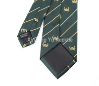 Corbatas Personalizadas con Logotipo, Diseño Personalizado, Corbatas con Logotipos Personalizados en Verde y Dorado, Corbatas de Marca Privada para Empresas y Clubes