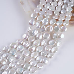 Perlas de Agua Dulce Naturales Blancas de 12-13 mm, Forma de Patata, para Fabricación de Joyería, Collar, Perlas Sueltas al por Mayor - Product Image 3