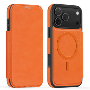 เคสหนังแม่เหล็กแบบพับได้สำหรับ iPhone 17 Pro Max พร้อมช่องใส่บัตร ป้องกันอย่างดี มีสินค้าพร้อมส่ง ขายส่ง - Product Image 1