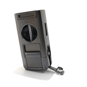 Encendedor de Cigarros Portátil 4 en 1 con Cortador en V, Punzón, Aguja de Extracción y Soporte para Cigarros - <span class=keywords><strong>Llama</strong></span> a Chorro Resistente al Viento para Viajes y Negocios - Product Image 3