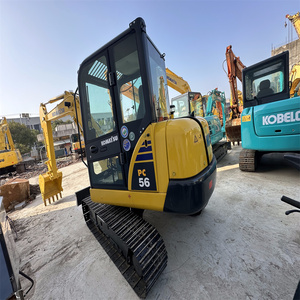 Mini excavatrice d'occasion Komatsu PC56 Japon Machines d'origine 5 tonnes Poids de fonctionnement Composant de noyau de moteur Excavatrices d'occasion agricoles - Product Image 4