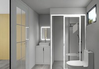 Maison de conteneur préfabriquée de luxe de 20 pieds, pliable pour le transport, bureau extensible avec design moderne
