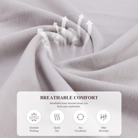 Tissu extensible 54% acrylique 36% viscose 10% élasthanne 285GSM Tissu tricoté doux antistatique pour fabricant de sous-vêtements thermiques