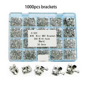 Set de 50 supports orthodontiques dentaires, mini 022, accessoires pour appareil orthodontique, avec crochet, 345 - Product Image 2