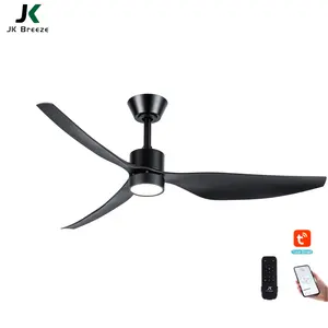 JK ZS-50-23050-LK1-BK Led Fan Light Energy Saving 6 Speeds Remote Control Ceiling Fan With Light