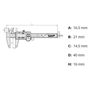 Mitutoyo 500-171-30 AOS para Calibrador con Salida de Datos SPC, Resolución de 0.01 mm, 1 Año de Garantía - Product Image 3