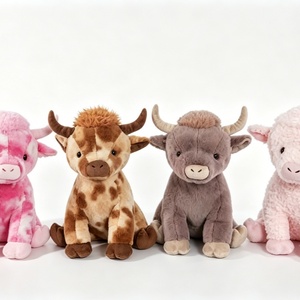 Mochila de Peluche Personalizada con Diseño de Vaca Highland, con Puntos y Peluda, Rellena de Algodón PP, Tamaño 51-99cm - Product Image 5