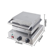 Machine à croissants et gaufres en acier inoxydable pour la restauration de rue, machine à croffles électrique