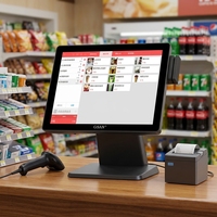 Sistema POS con Pantalla Táctil Capacitiva de 15''/15.6'', Todo en Uno, para Punto de Venta en Tiendas Minoristas