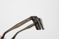 Lunettes de soleil vintage rectangulaires épaisses en acétate avec verres polarisés et protection UV, style streetwear, vente en gros