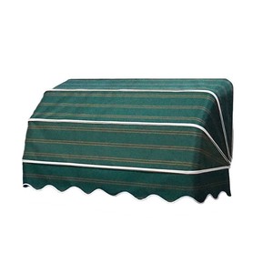 Style français moderne en alliage d'aluminium manuel rétractable extérieur dôme décoratif Villa maison porte et fenêtre auvent - Product Image 3