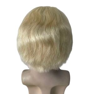 Cabello Humano Virgen Brasileño Color <span class=keywords><strong>Rubio</strong></span> # Peluca <span class=keywords><strong>de</strong></span> Encaje Completo Estilo 613 Cut Well para <span class=keywords><strong>Hombre</strong></span> - Product Image 6
