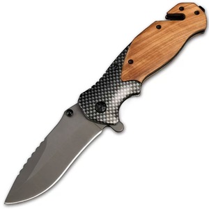 Couteau à <span class=keywords><strong>lame</strong></span> fixe 01 Full Tang avec manche en <span class=keywords><strong>bois</strong></span> massif, cadeaux de chasse personnalisés pour les Braves, différents étuis en cuir, couteau de bushcraft - Product Image 1