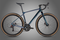 Vélo de gravier en fibre de carbone de style nouveau Twitter X, guidon intégré, vélo de course avec frein à disque, sans fil, 13 vitesses