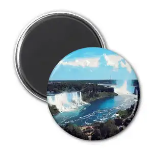 Customizable Metal Tin Refrigerator Magnet Iron Souvenir Magnet Cities Of Canada Niagara Falls Fridge Magnet