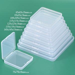 Boîte de rangement carrée en plastique durable SUNSHING avec couvercles, empilable, pour bijoux, perles, artisanat DIY - Product Image 4